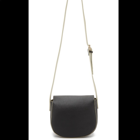 Deux Lux black Alfie canvas saddle messenger bag - Picture 4 of 9